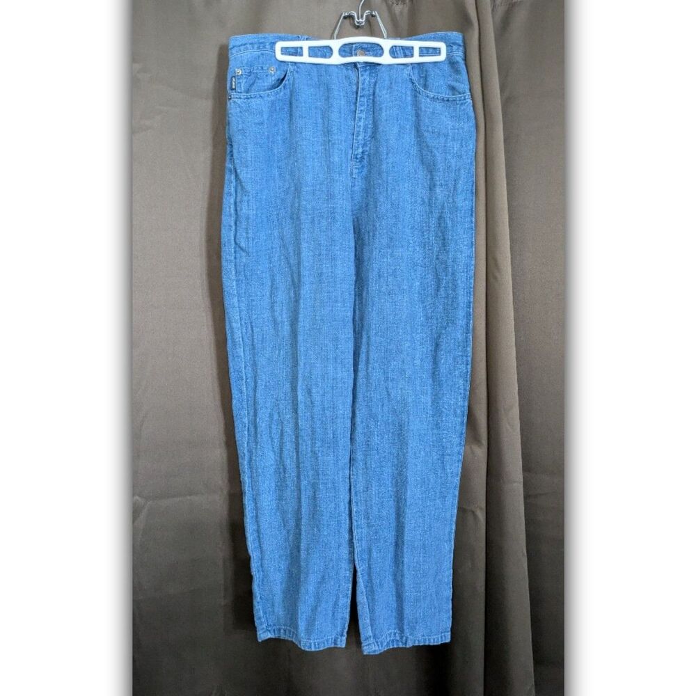 Lauren Ralph Lauren Jeans Womens 10P Petite Straight Leg Denim Stretch Pants
